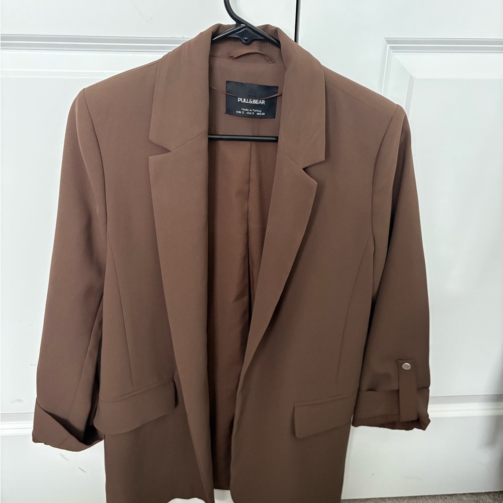 Pull&Bear Chocolate Brown Blazer